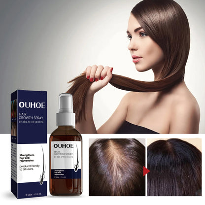 OUHOE Strong Hold Hair Spray for Damaged Hair Repair