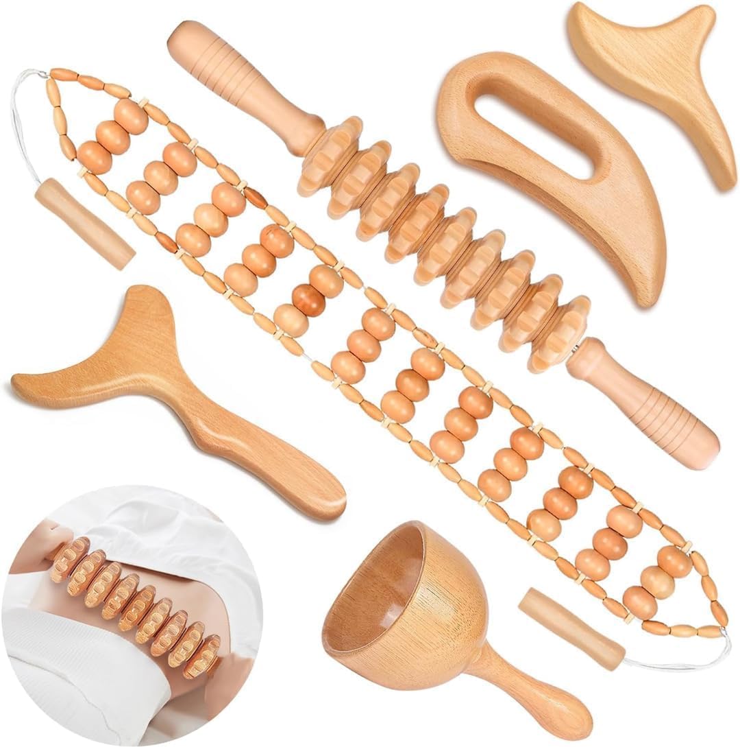 12-Piece Wood Therapy Massage Set