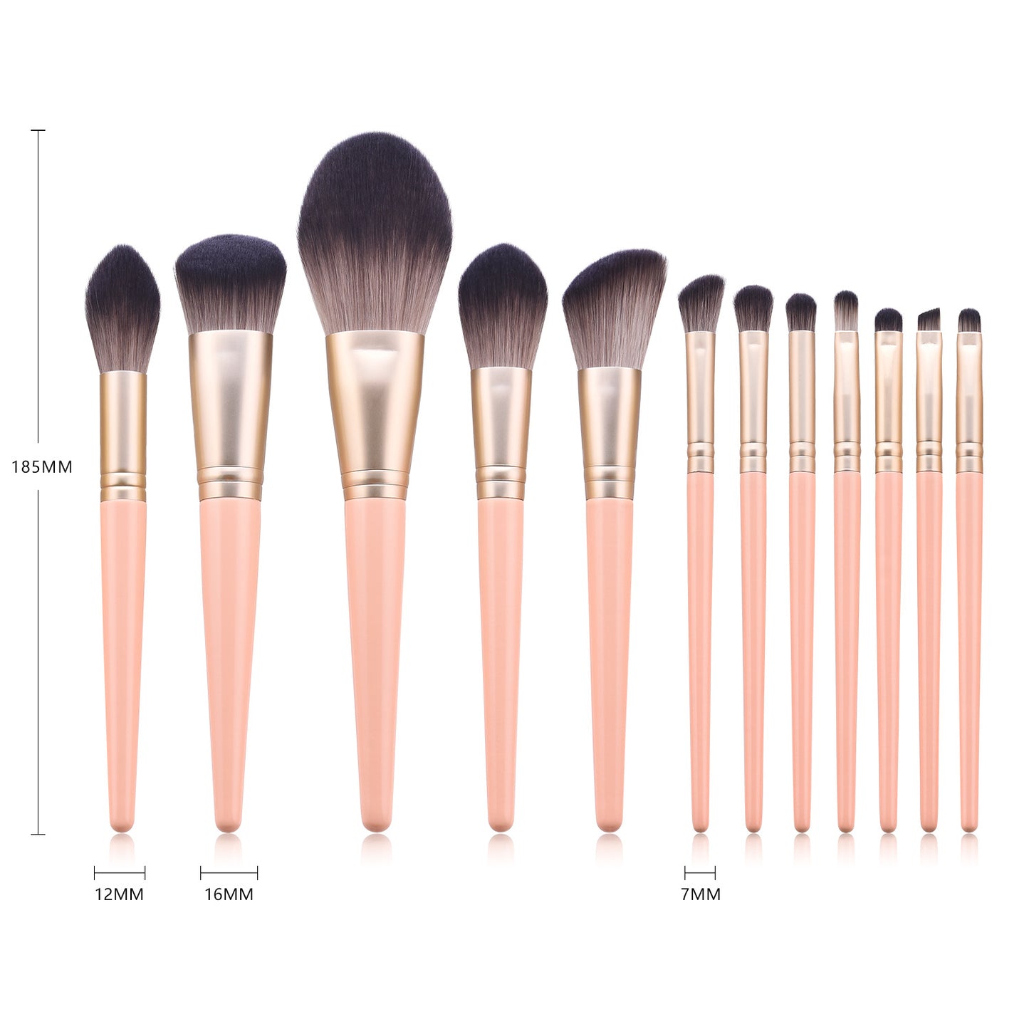 12-Piece Professional Makeup Brush Set