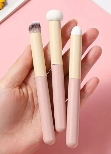 3-Piece Essential Makeup Brush Set