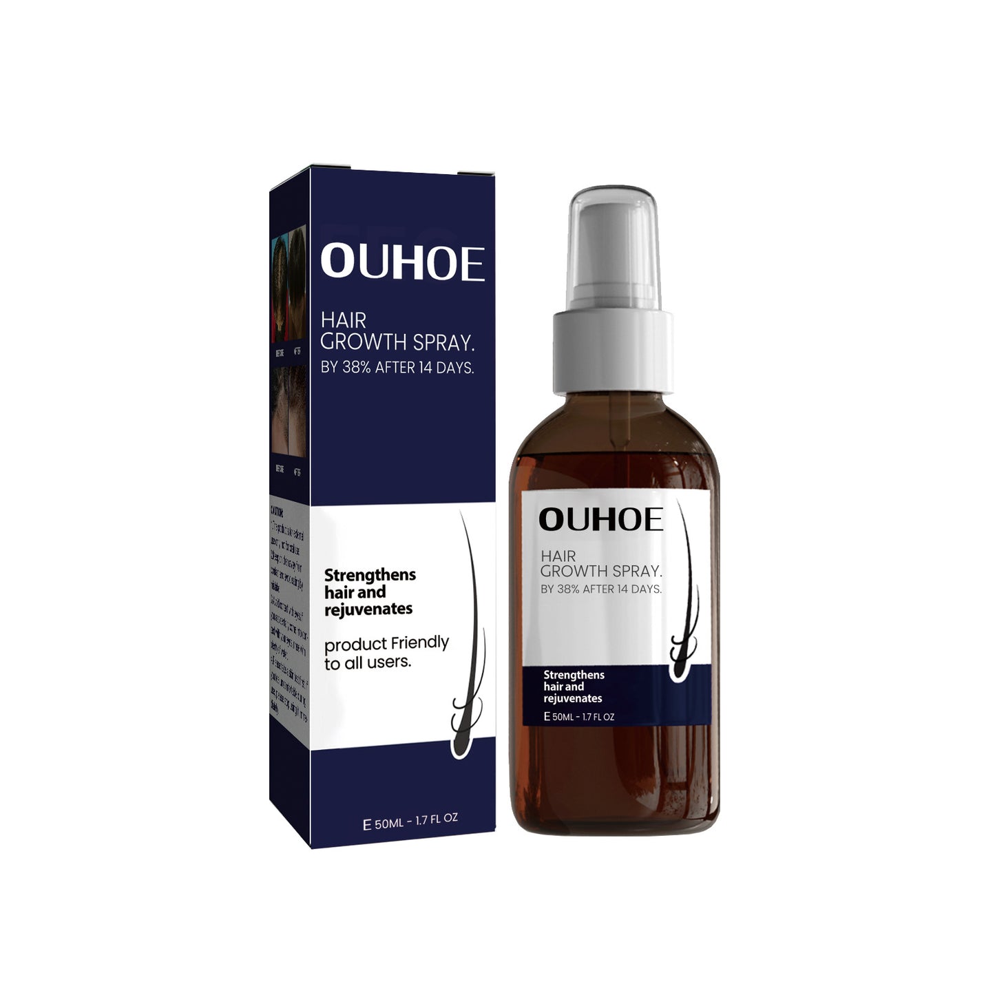 OUHOE Strong Hold Hair Spray for Damaged Hair Repair